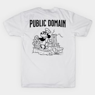 Steamboat Willie Public Domain T-Shirt